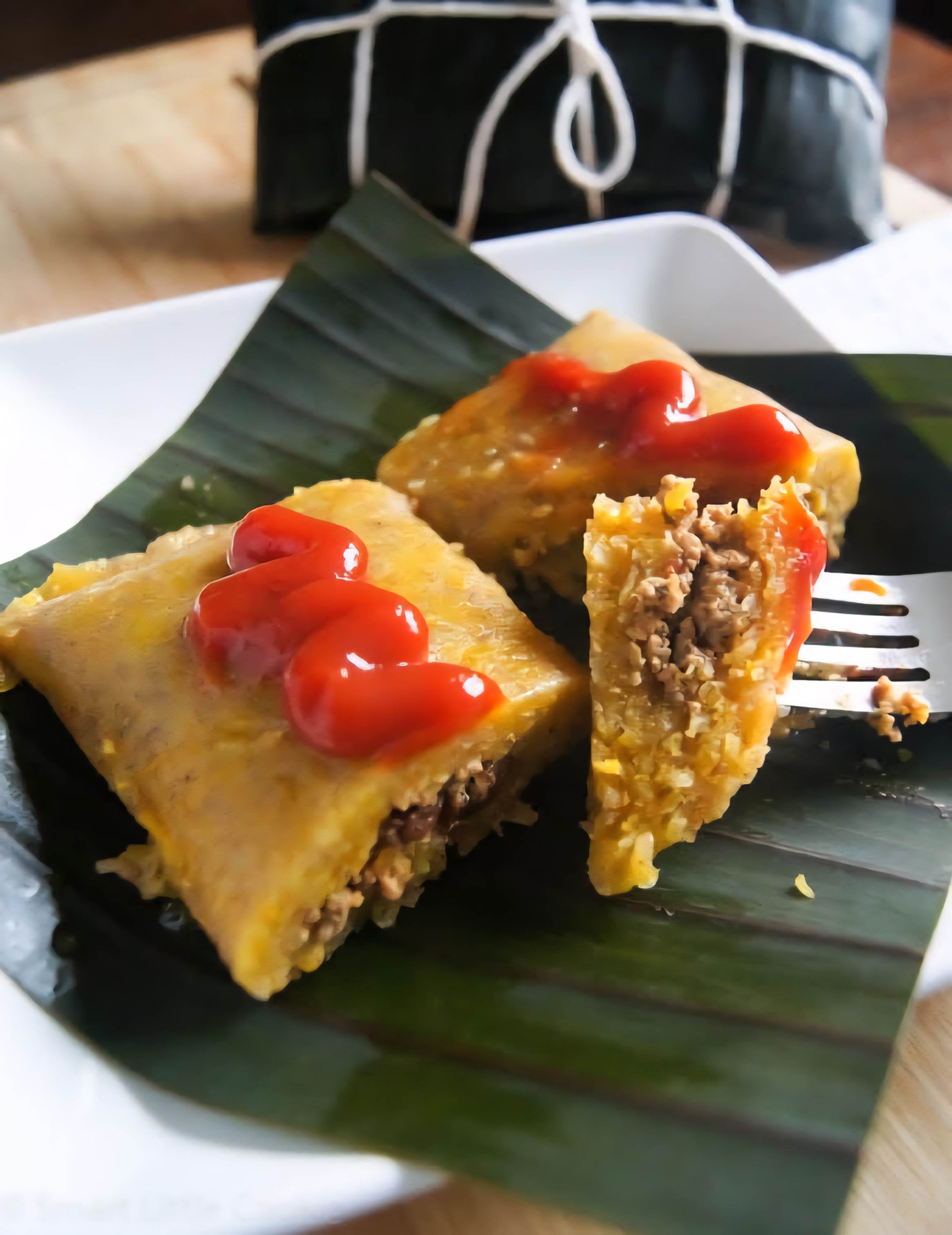 Pasteles en hoja dominicanos listos para hervir