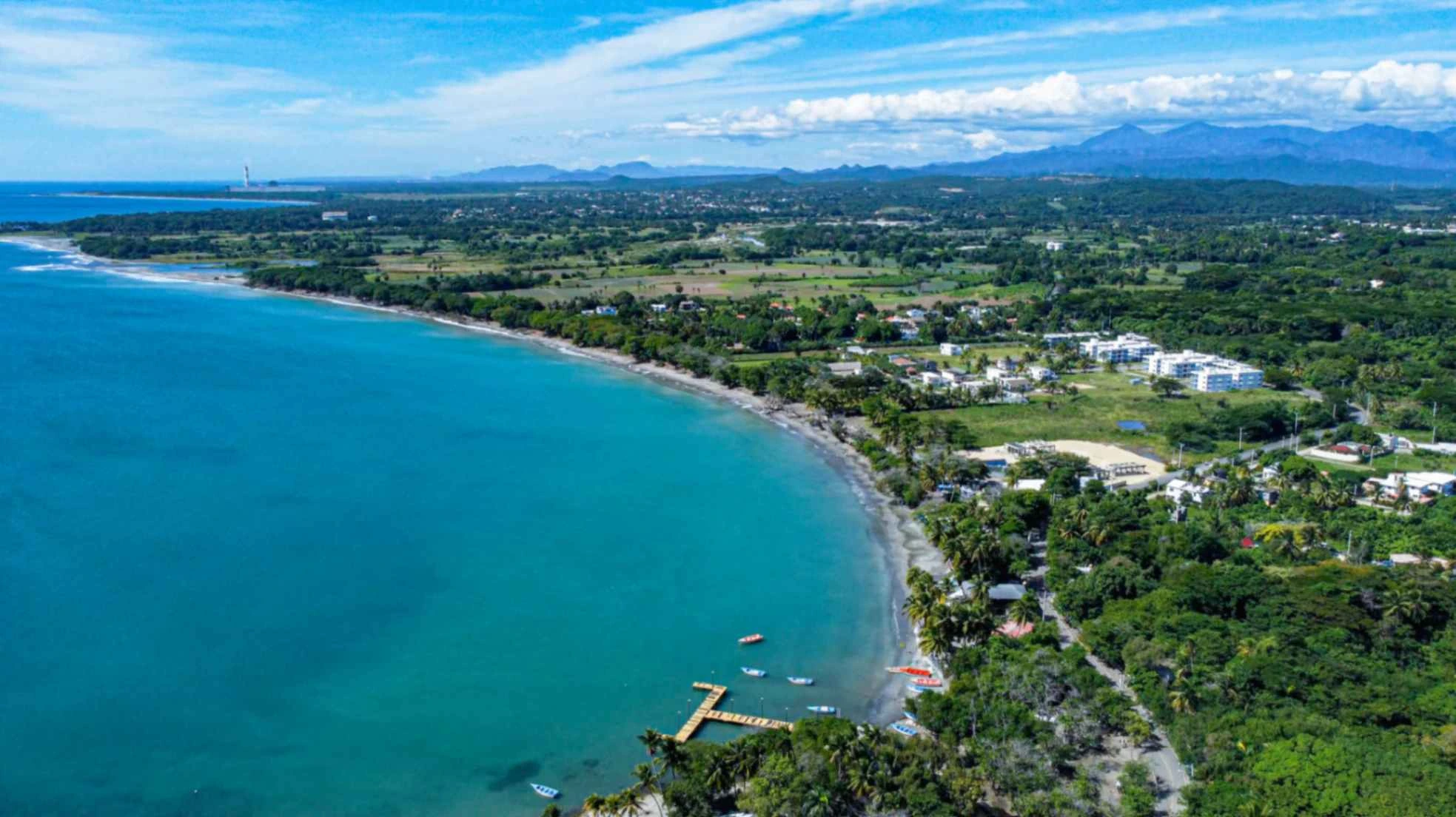 Playa Palenque: vista panorámica de la playa